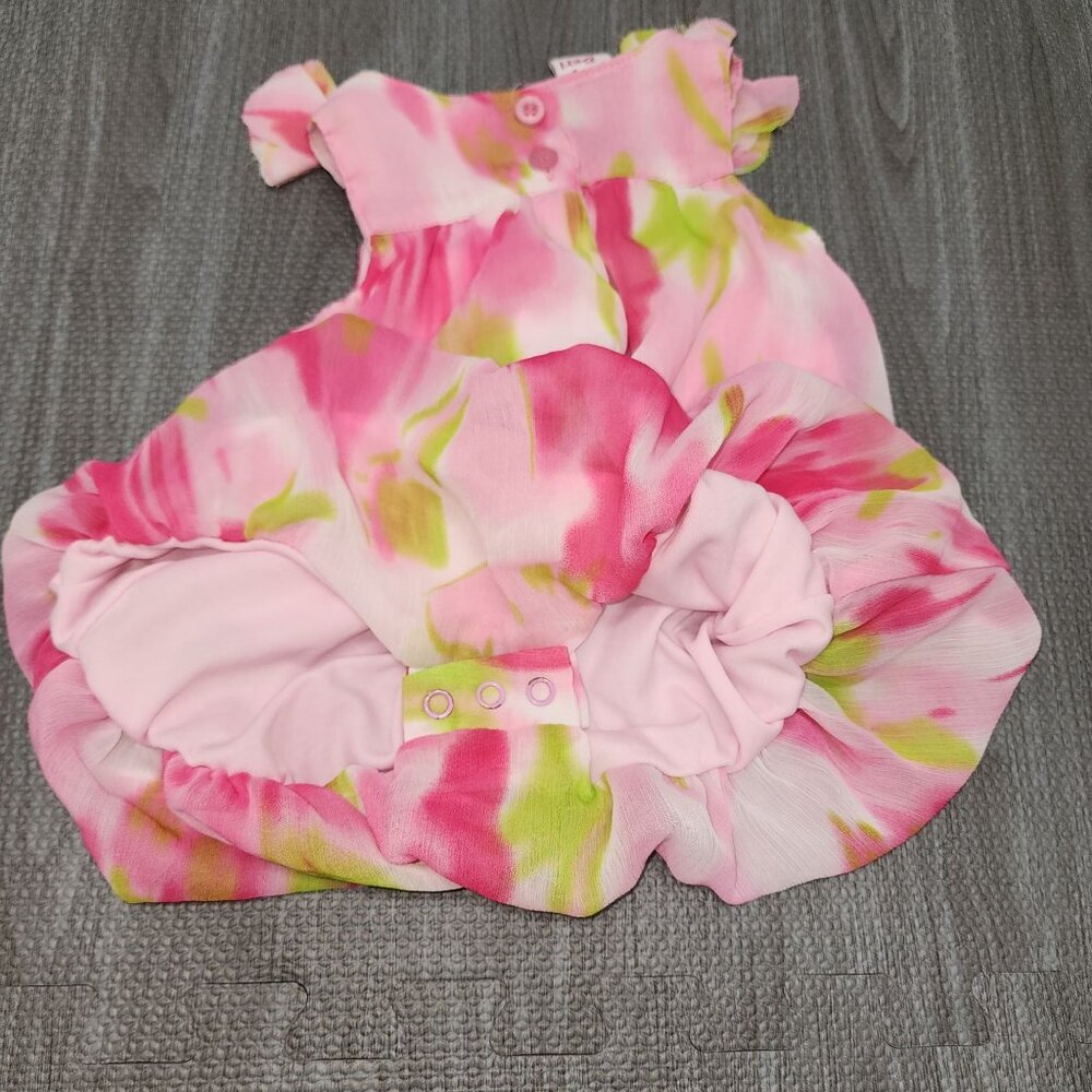 Baby Girls Baby Beri Floral Bubble Romper Outfit One Piece 3-6 Months Sleeveless - Picture 6 of 7